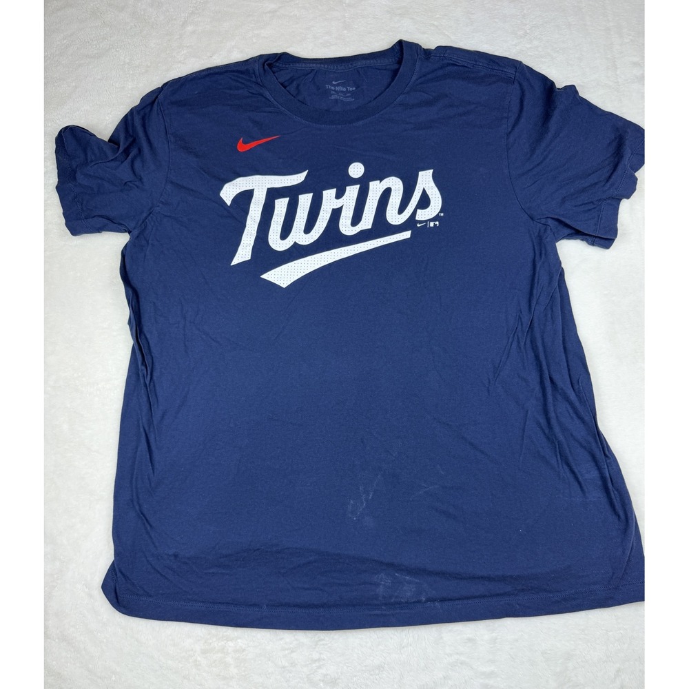 Nike Minnesota Twins Carlos Correa 4 Mens Navy Baseball T-Shirt XXL